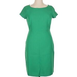 J. Crew Vibrant Green Midi Dress